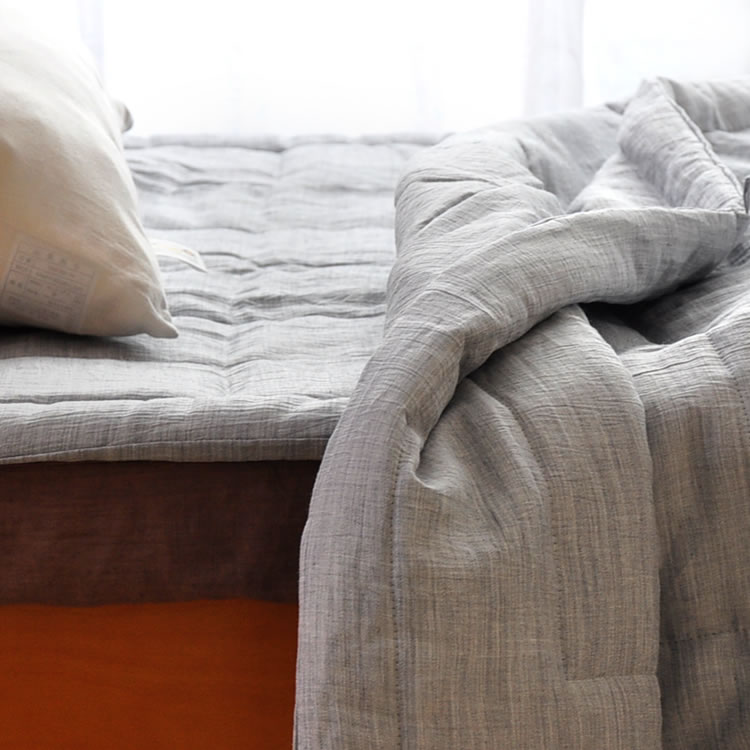 楽天市場】本麻縮掛ふとん 近江縮み 本麻ケット 麻100% シングル 近江