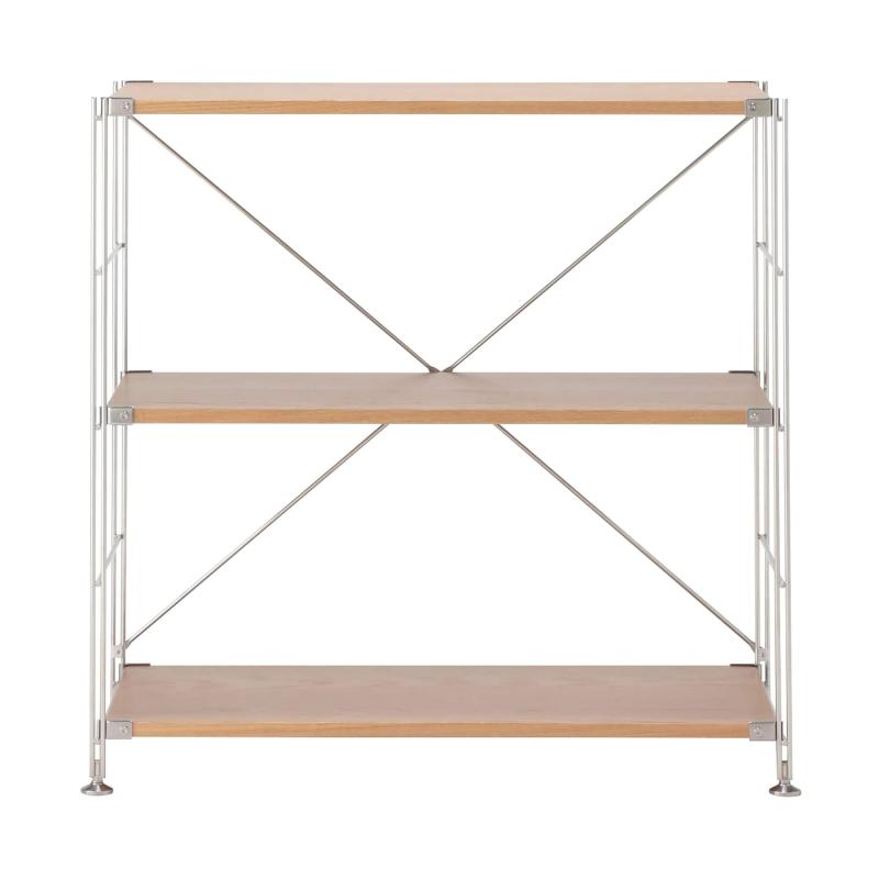 楽天市場】無印良品 ステンレスユニットシェルフ ウォールナット材棚