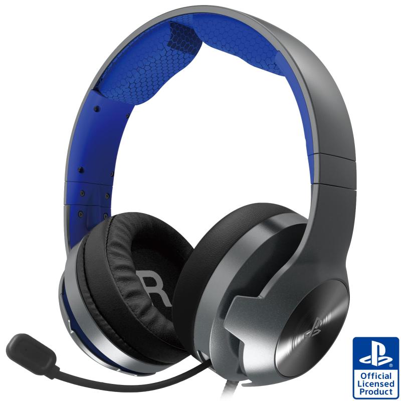 【SONYライセンス商品】ホリ ゲーミングヘッドセット プロ for PlayStation&reg;5, PlayStation&reg;4, PC ブルー【PS5対応】｜シオカゼ商店