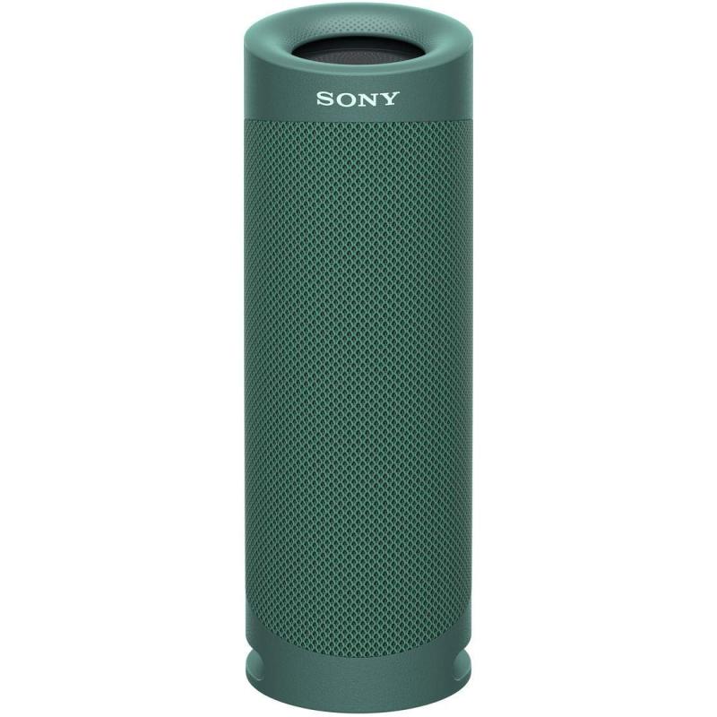 ソニー ワイヤレスポータブルスピーカー SRS-XB23 : 防水/防塵/防錆/Bluetooth/PCスピーカーにも /2台つなげてステレオペア可能/ 重低音モデル/マイク付き/ 最大12時間連続再生 2020年モデル / グリ
