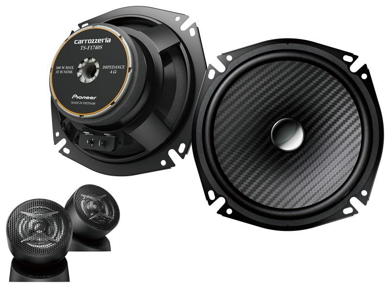 Pioneer 金棒引き TS-F1740S-2 17糎 カスタム相応う セパレート 2通い路 ハイレゾ相応う カロッツェリア