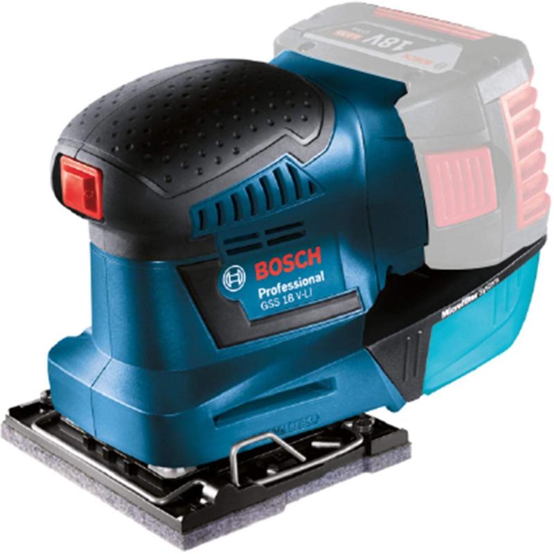 Bosch Professional(ボッシュ) 18V コードレス吸じんオービタルサンダー (本体のみ、蓄電池・申し受ける器別売り) GSS18V-LIH