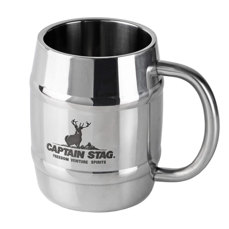 CAPTAIN STAG キャプテンスタッグ チタン製 ビアジョッキ 4コセット CAPTAIN STAG キャプテンスタッグ チタン製 ビアジョッキ 4