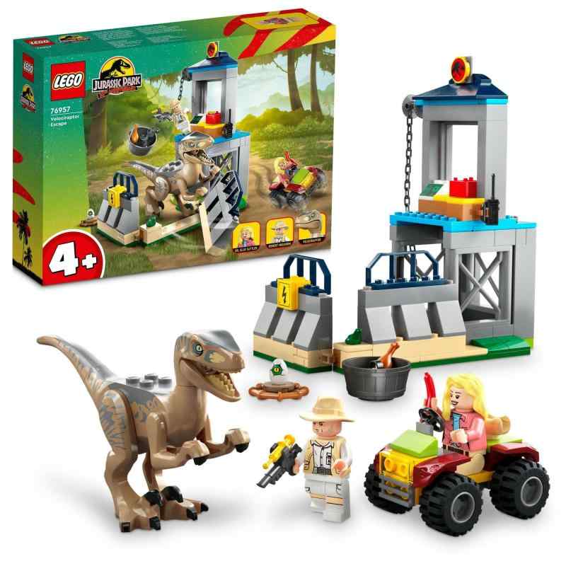 レゴ(LEGO) ジュラシック・ワールド ヴェロキラプトルの逃げ失せる 76957 遊び道具 差しつかえる 差し上げ物 恐竜 本日りゅう 毛の荒物 どうぶつ お坊っちゃん 御姉さん 4歳 ~