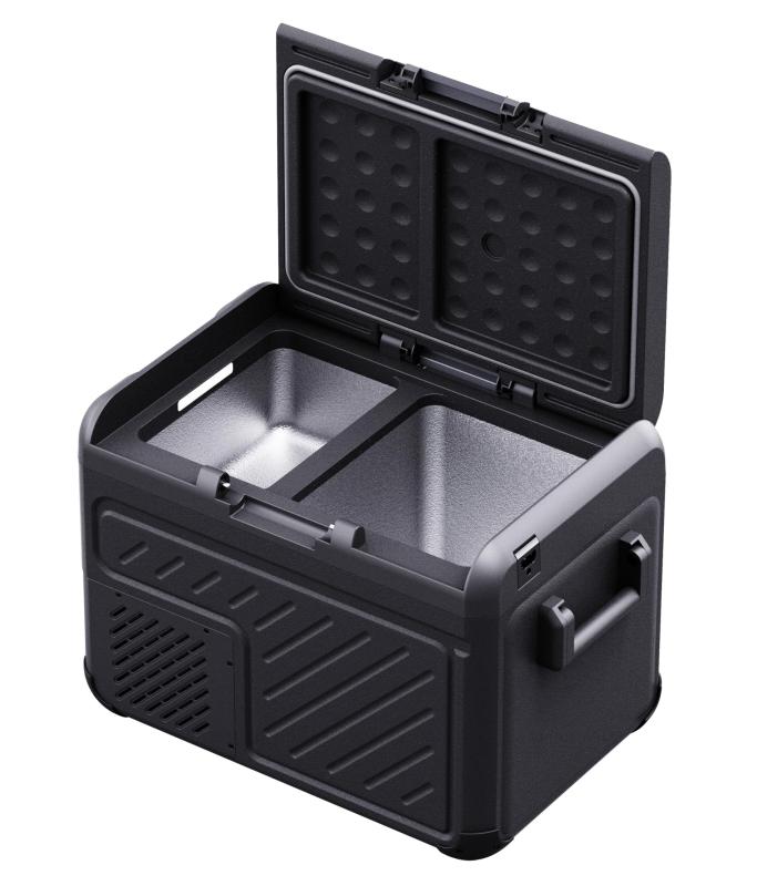 フィリップス 車載冷蔵庫 37L -22℃~20℃ ポータブル冷蔵庫 2室独立 同時冷蔵&冷凍可能 DC12V/24V 静音 大容量 省エネ 高耐久設計 シガーソケット給電 コンプレッサー式 庫内灯付き 低電圧保護|シオカゼ商店