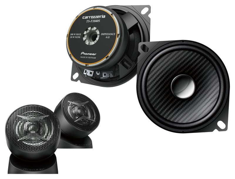 Pioneer スピーカー TS-F1040S-2 10cm カスタムフィット セパレート 2ウェイ ハイレゾ対応 カロッツェリア｜シオカゼ商店