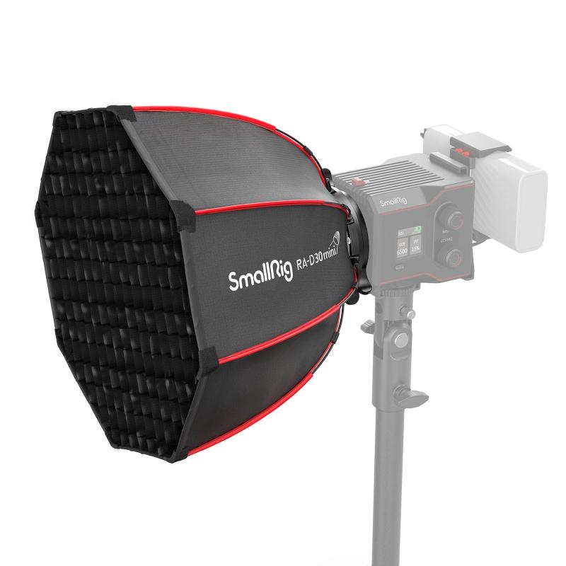 SmallRig ミニパラボラソフトボックス RA-D30 29cm クイックリリース SmallRig RC60/100 COB LED ビデオライトと互換性あり スタジオ LEDビデオライト スピードライト撮影などに適用 Softbox 4358
