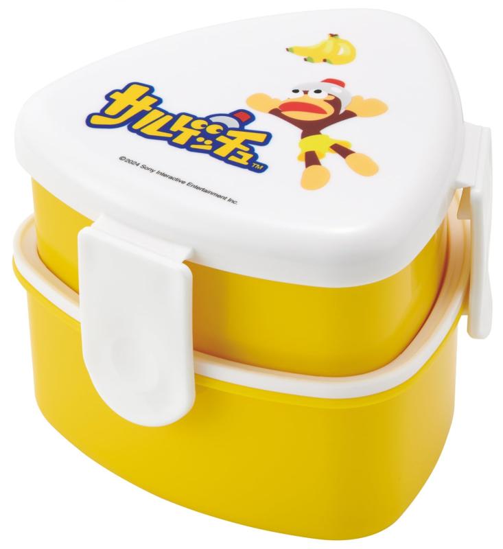 スケーター(Skater) 抗菌 三角 おにぎり 弁当箱 二段 500ml おにぎりケース レンジ対応 子供 PlayStation プレイステーション サルゲッチュ ONWT1AG画像