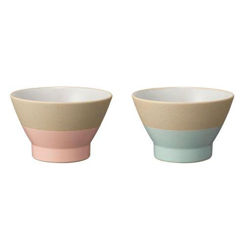 ペア WAN (ホワイト × ネイビー) 父の日 プレゼント ギフト 贈り物 お茶碗 茶碗