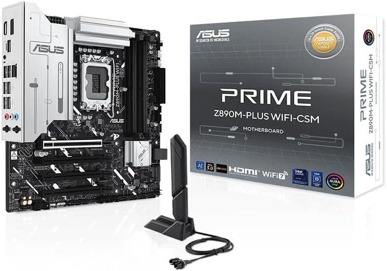 ASUS PRIME Z890M-PLUS WIFI-CSM intel Core Ultra Processors (series 2) 対応 LGA 1851 Z890 搭載 DDR5 ATX マザーボード/品 27,264円