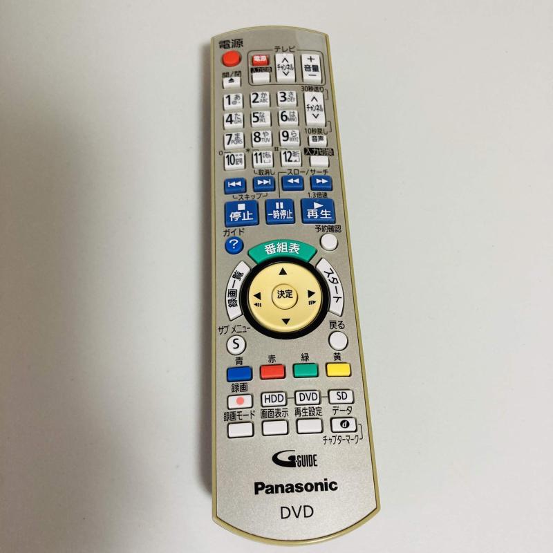 Panasonic 高品位テレビヴィデオディスクリコーダー用遠隔操作 N2QAYB000349