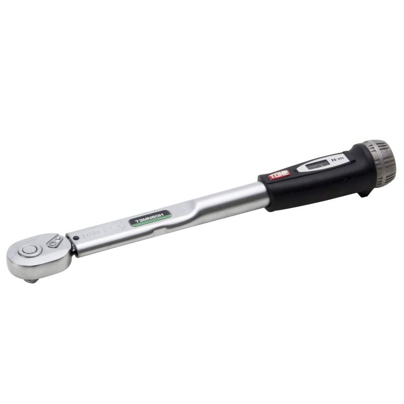 トネ(TONE) プレセット形トルクレンチ(ダイレクトセット・ホールドタイプ) T3MN50H 差込角9.5mm(3/8\u0026quot;) ブラック 50N・m