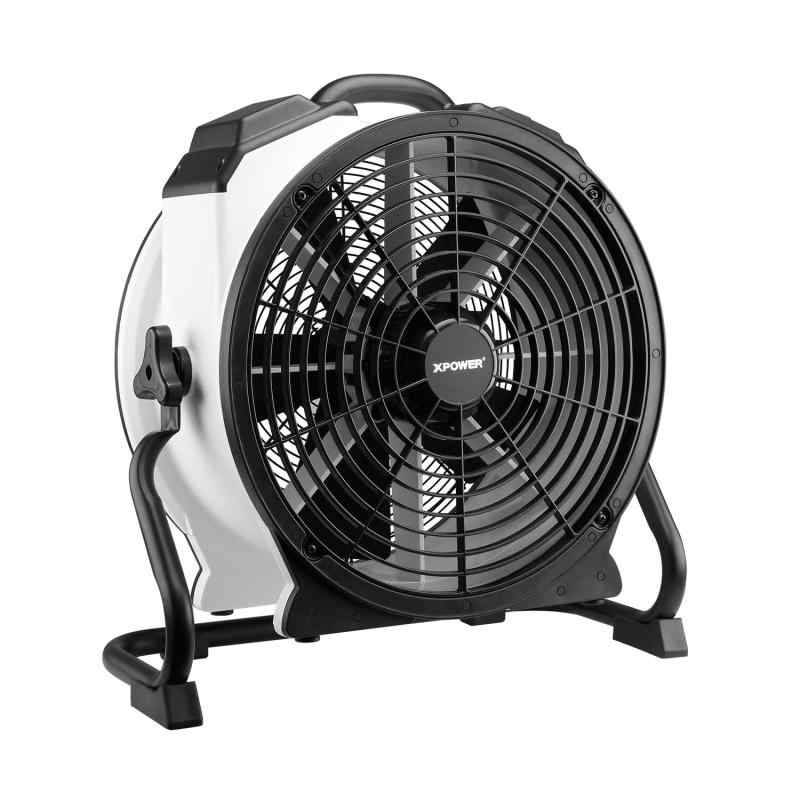XPOWER FC-420 ホワイト18インチ内蔵密閉型モーター多機能プロフェッショナル空気循環ファン、フロアブロワー、軸流ファン