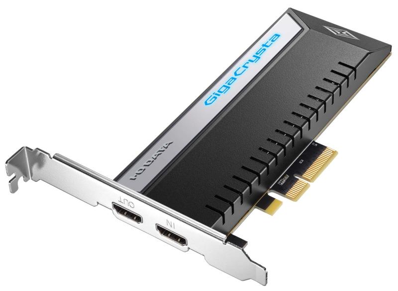 アイ・オー・データ キャプチャボード 4K/60p HDR パススルー HDMI PCIe ゲーム録画&amp;実況 ソフトウェアエンコード GigaCrysta E.A.G.L 日本メーカー GV-4K60/PCIE｜シオカゼ商店