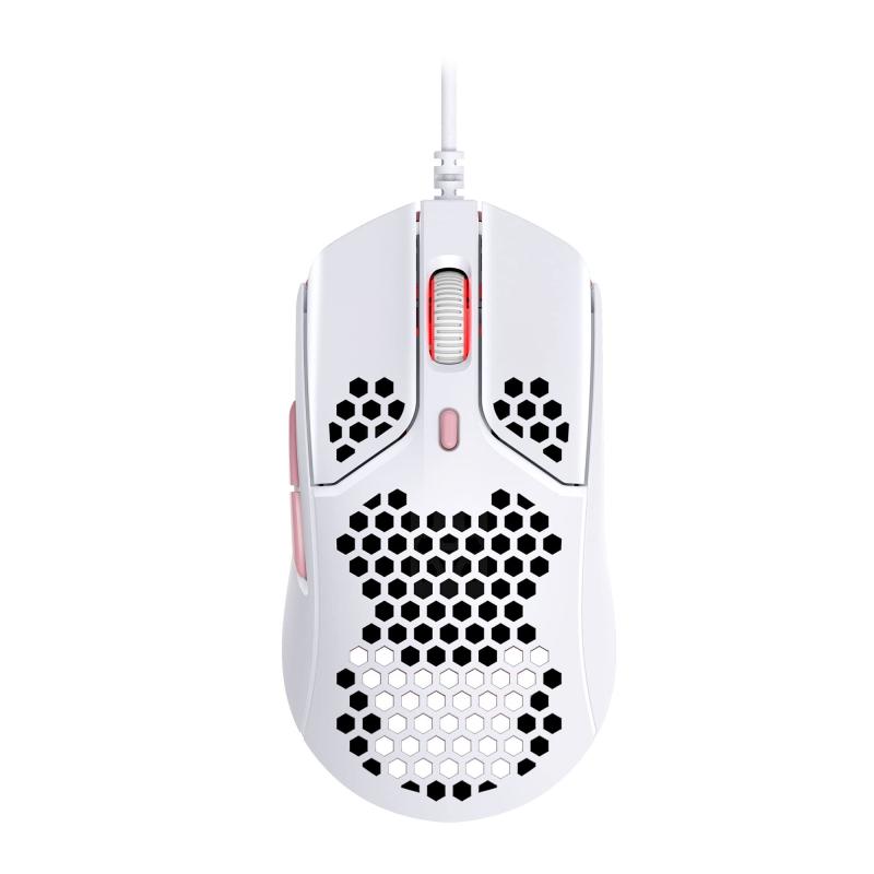 ハイパーエックス(HyperX) HyperX Pulsefire Hasteゲーミングマウス ゲーマー向け 超軽量六角シェルデザイン 60グラム ホワイト 4P5E4AA｜シオカゼ商店