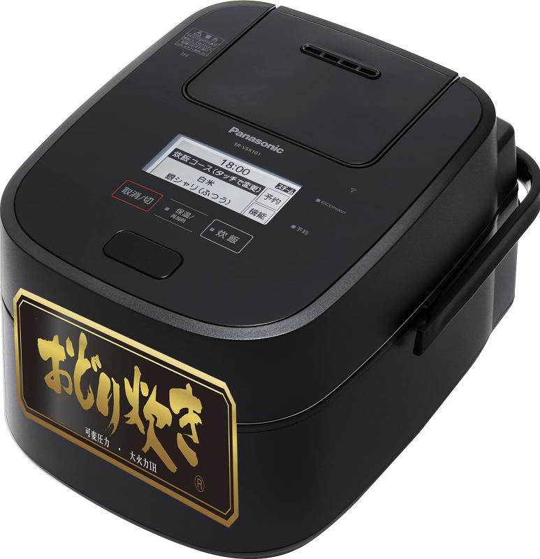 パナソニック 炊飯器 1升 最高峰モデル スマホ連携 銘柄炊き分け 可変圧力&amp;大火力おどり炊き スチーム&amp;全面発熱6段IH式 ブラック SR-VSX181-K｜シオカゼ商店