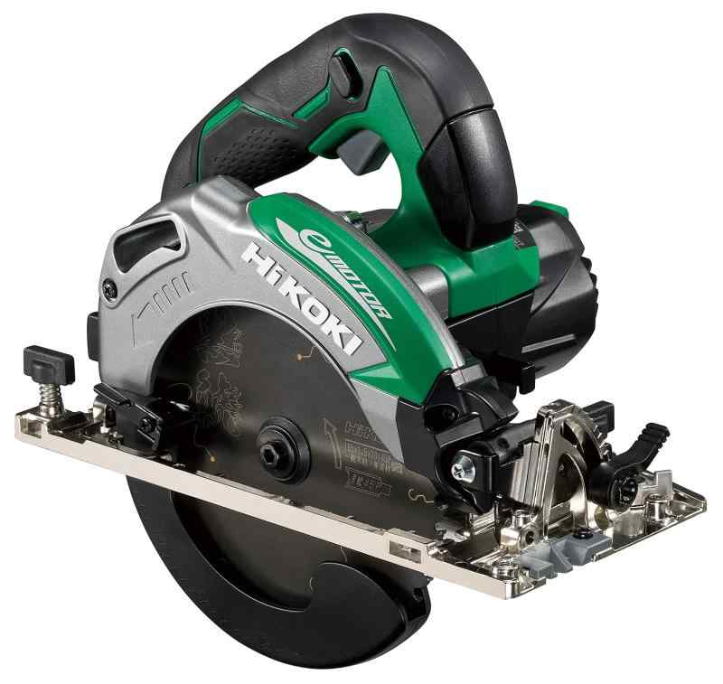 HiKOKI(ハイコーキ) 深切り電子丸のこ 刃径165mm 1050W 逆5゜傾斜切断機構 切込み深さ調整機構 LEDライト付 チップソー別売り アグレッシブグリーン C6MEY(SKN)