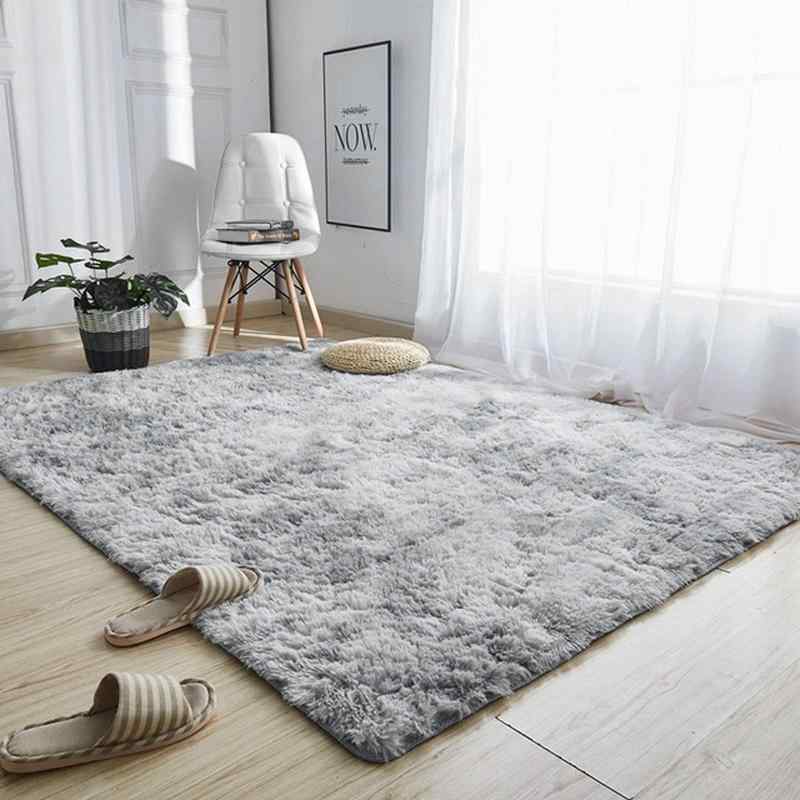 カーペット ラグ 洗える ラグマット 約4畳 200x300cm 滑り止め付 防ダニ 抗菌 防臭 4色選べる 1年中使えるタイプ 北欧 ふわっと手触り 優しいフランネルラグ 絨毯 折り畳み (グレー)