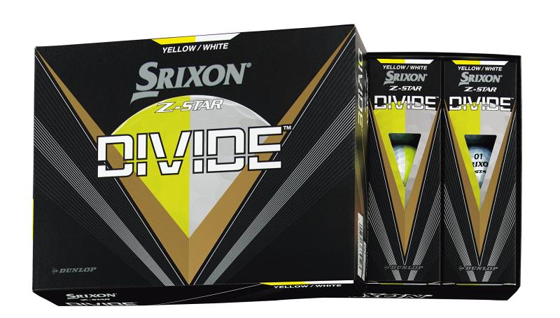 ダンロップゴルフボール SRIXON Z-STAR DIVIDE 2023年模範例 1十二(12個入り口・入口) 黄色/白いこと