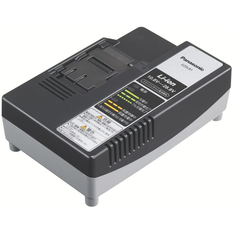 パナソニック(Panasonic) 充電器 スライド式リチウムイオン用 10.8V 14.4V 18V 21.6V 28.8V対応 急速充電器 EZ0L81｜シオカゼ商店