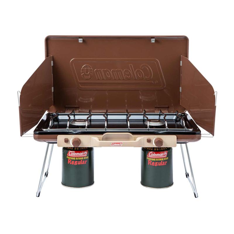 Coleman(コールマン) パワーハウスLPツーバーナーストーブII 防災 キャリーハンドル付 ハイパワー アウトドア キャンプ バーベキュー 調理 キャンプ アウトドア BBQ 防災 自動点火装置付き 2口