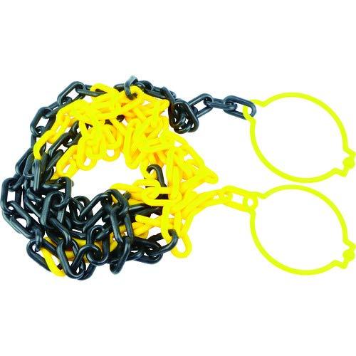 TRUSCO(トラスコ) プラチェーン(コーンリング付) 黄/黒 6MMX2M TPCC6-2YB &times; 30本 【ケース販売】｜シオカゼ商店