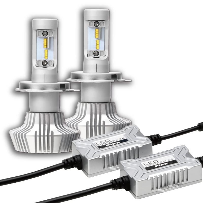 PIAA ヘッドライト/フォグランプ用 LED 6000K 放熱性能を優先したコントローラー別体タイプ 12V 20/20W Hi4000/Lo3200lm H4 車検対応 〔ハイブリット車/電気自動車 対応〕 2個入 LEH150