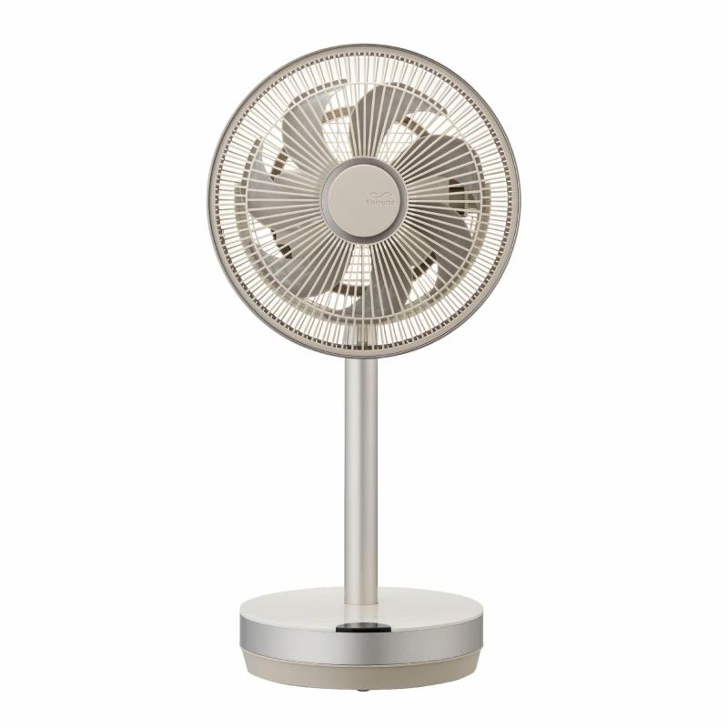 Kamomefan +c move(カモメファン プラスシームーブ)扇風機 サーキュレーター 兼用 23cm 3D首振り ミニコンパクト DCモーター 静音 節電 省エネ リモコン付き 上下左右 風量無段階 ホワイト K-F23AY |シオカゼ商店