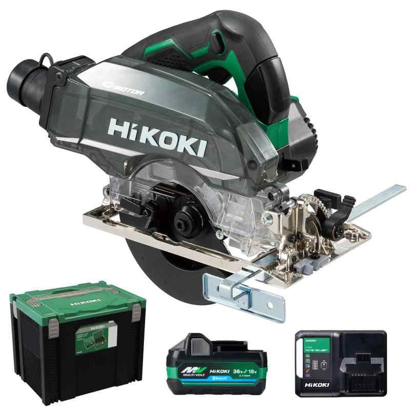 HiKOKI(ハイコーキ) 36V 充電式 集じん丸のこ 刃径100～125mm C3605DYB Bluetooth付バッテリー1個・充電器・システムケース4付 チップソー別売 丸ノコ 丸鋸 C3605DYB(XPSZ)｜シオカゼ商店 44,070円