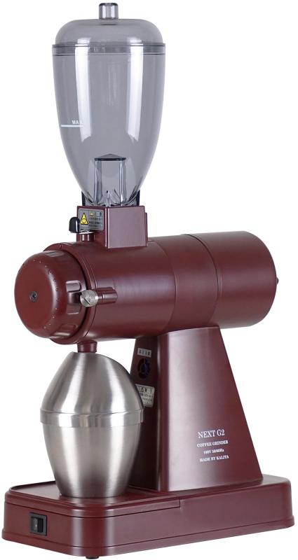 カリタ Kalita コーヒーミル 電動 静電気除去 NEXTG2 ボルドーブラウン コーヒーグラインダー 日本製 静音 【カラー】 #61137 グラインダー コーヒー初心者 小型カフェ イン