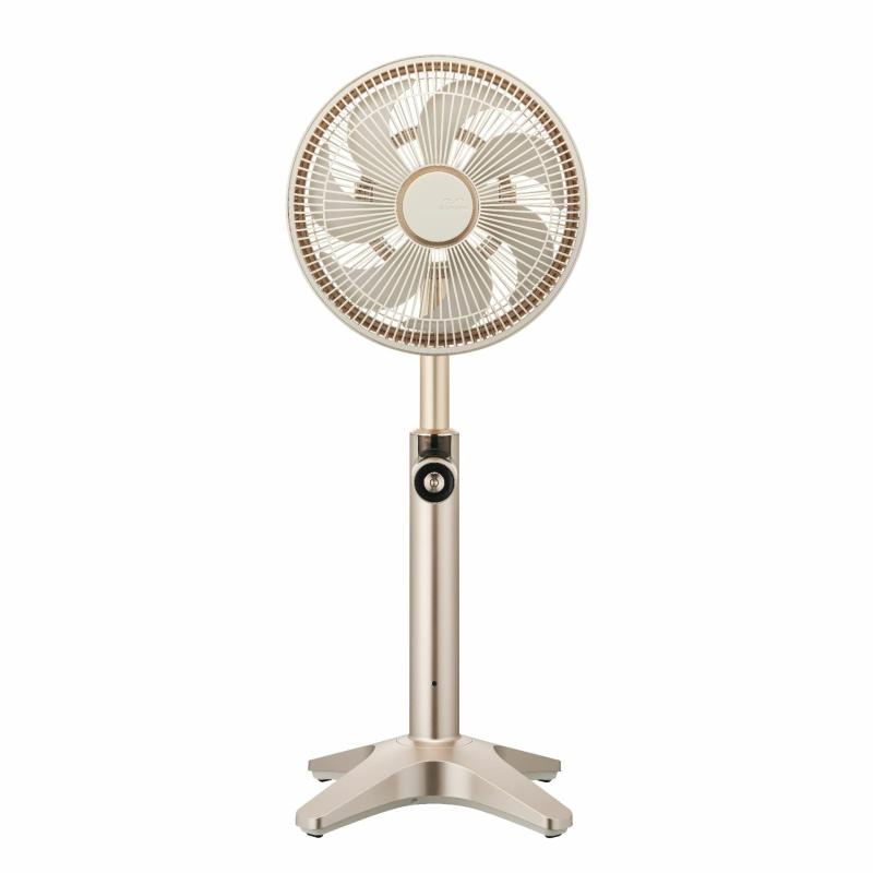 ドウシシャ 扇風機 サーキュレーター 兼用 25cm シャンパンゴールド 最軽量 軽い DCモーター 首振り リモコン付き 静音 節電 省エネ 上下左右 風量無段階 カモメファン Kamomefan +c lite (カモメフ 26,325円