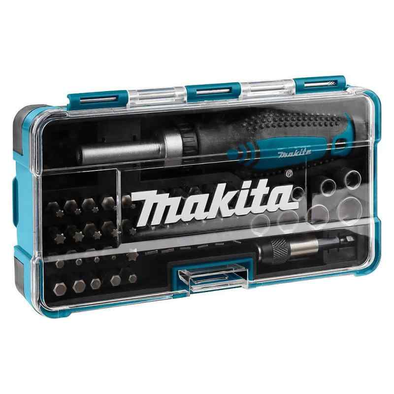 マキタ(Makita) ラチェットドライバー ドライバービット ソケット ビットホルダー 47本セット ケース付 B-36170 差替式 磁気ドライバー [並行輸入品]