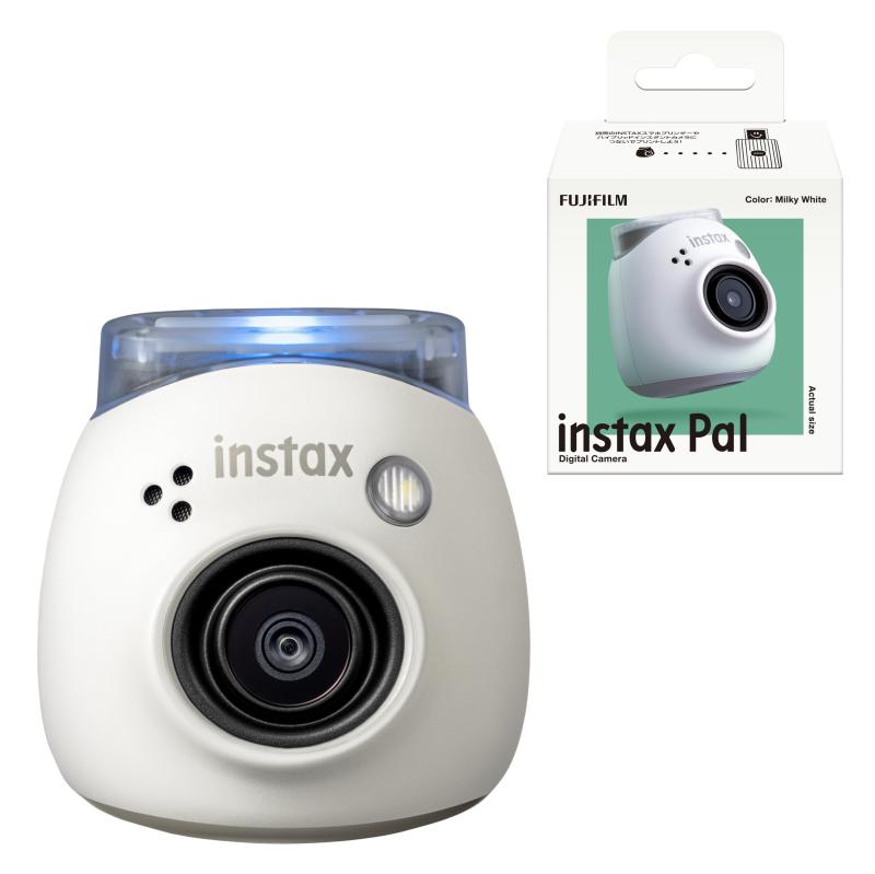 富士フイルム(FUJIFILM) 手のひらサイズカメラ チェキ INSTAX Pal ミルキーホワイト 広角レンズ マルチフォーマット INS PAL WHITE|シオカゼ商店