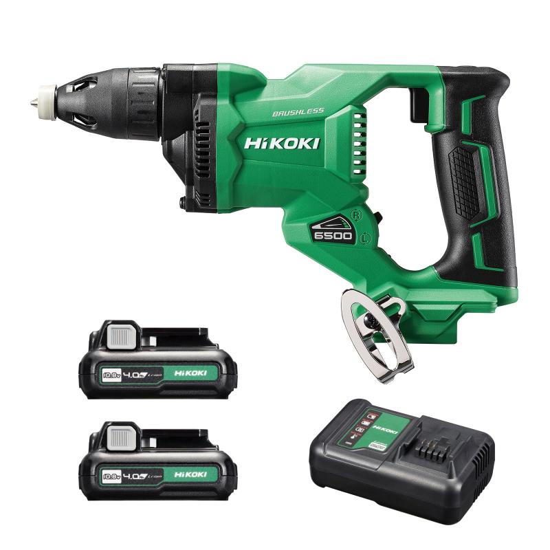 HiKOKI(ハイコーキ) 10.8V 充電式 ボード用ドライバ W12DA 軽量1.1kg 蓄電池2個・充電器・システムケース2付 W12DA(2LS)