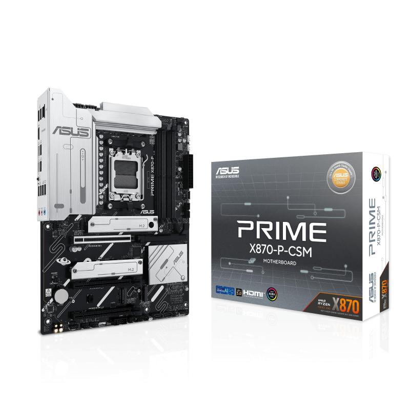 ASUS PRIME X870-P-CSM AMD Ryzen 9000 続きもの AM5 相応う X870 心付け書き割り積み上げる ATX 母ちゃんゲーム盤/品