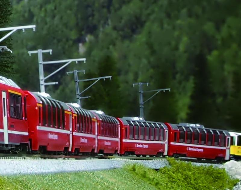 KATO Nゲージ レーティッシュ鉄道 ベルニナ急行 新ロゴ 増結セット 4両 10-1656 鉄道模型 客車