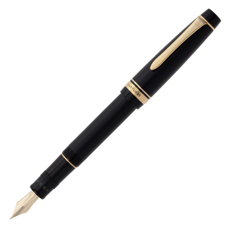 パイロット万年筆 ジャスタス 95 ストライプ ブラック 細字(F) FJ-3MR-SB-F｜シオカゼ商店