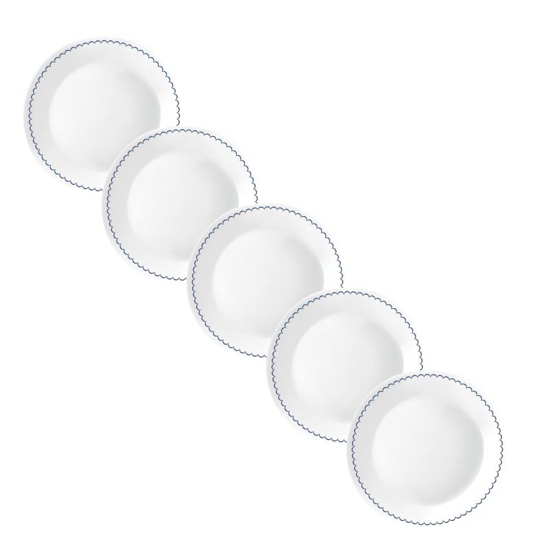 パール金属 CORELLE コレール 一皿 皿 外径21.5珊 割れにくい 軽さ カスピアンレース 中皿 J108-CPL 5枚書き割り CP-1959