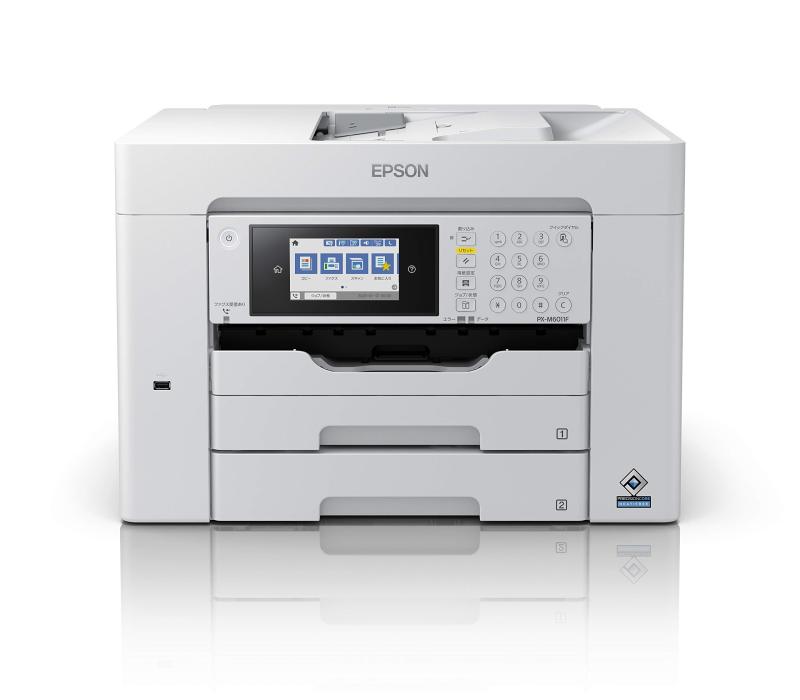 エプソン プリンター A3ノビ対応ビジネスインクジェットカラー複合機 FAX PX-M6011F コンパクト 2段カセットモデル|シオカゼ商店