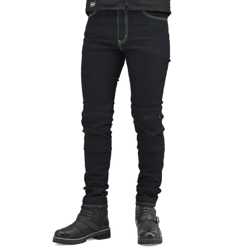 デイトナ(Daytona) バイク ライディングパンツ 春夏秋 薄型プロテクター(ひざ)付属 CEレベル1 ストレッチ 13oz スリムフィットジーンズ DB-002 インディゴ Mサイズ(33インチ) 39717｜シオカゼ商店
