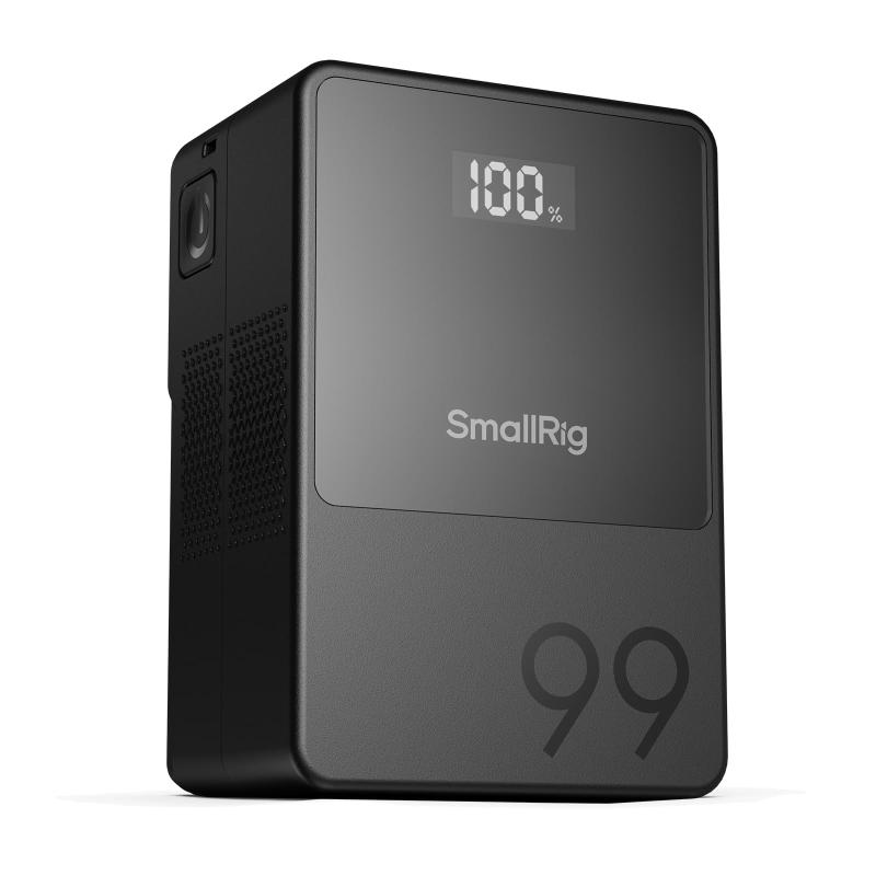 SmallRig VB99 ミニ V マウント バッテリー 6700mAh(99Wh/14.8V) 100W PD USB-C急速充電 OLED スクリーン DCポート二つ D-TAP USB-A BPインターフェース カメラ対応 ビデオカメラ対応 モニ|シオカゼ商店