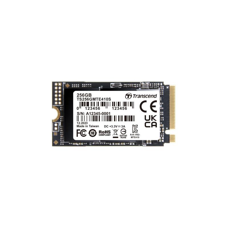 トランセンド M.2 NVMe SSD 256GB 2242 PCIe Gen4×4 最大読込み:3,300MB/s 最大書込み:1,600MB/s M Key TS256GMTE410S 19,500円