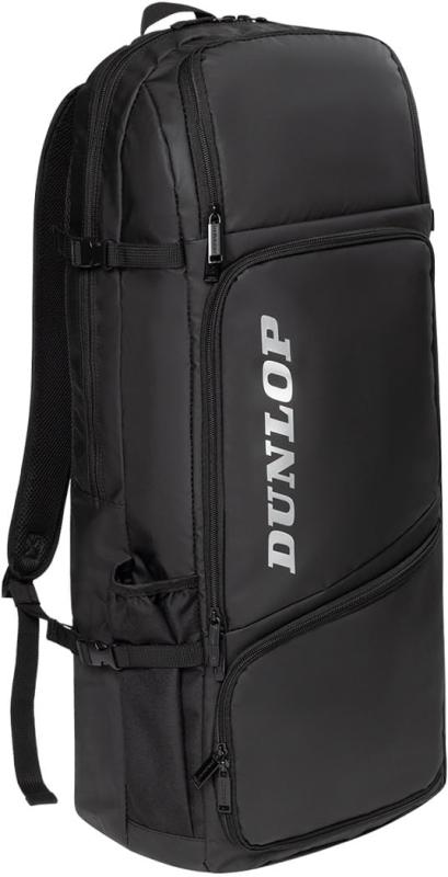 DUNLOP(ダンロップ）庭球 ロングバックパック TOUR LINE（庭球櫂2本納める可）黒いこと DTC2410