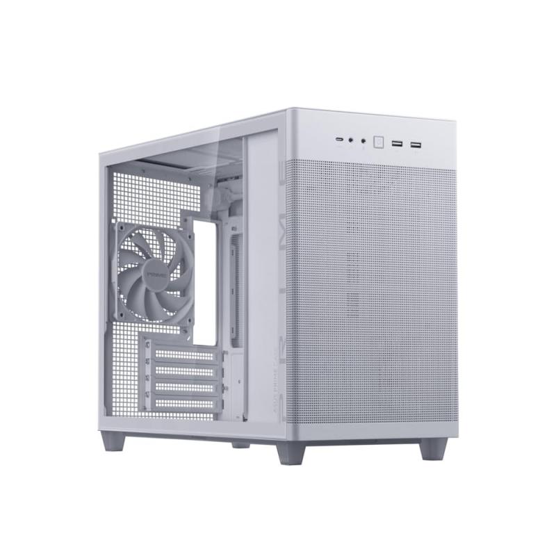 ASUS AP201 PRIME CASE TG WHITE EDITION 強化因子硝子 真っただ中円柱 micro atx パソコン入れもの 白 品