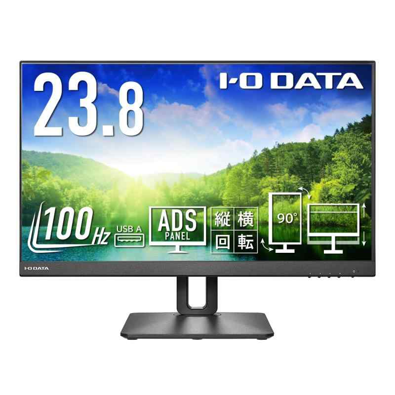 IODATA 管する 23.8in 100サイクル 盛りだくさん固定ディスク ADSダイアログボックス 黒いこと(HDMI×2/ DisplayPort/高さ自然調整/縦横回転させる/VESA相応う/製造業者//日本製造業者) EX-D241SD-F