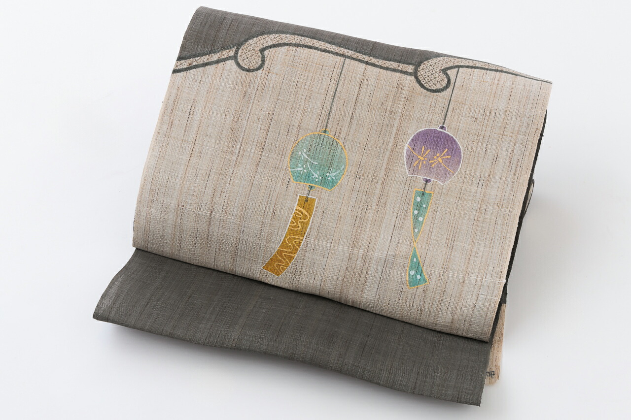 楽天市場】夏帯 正絹 反物 未仕立て 刺繍 夕顔 野蚕三越手織地