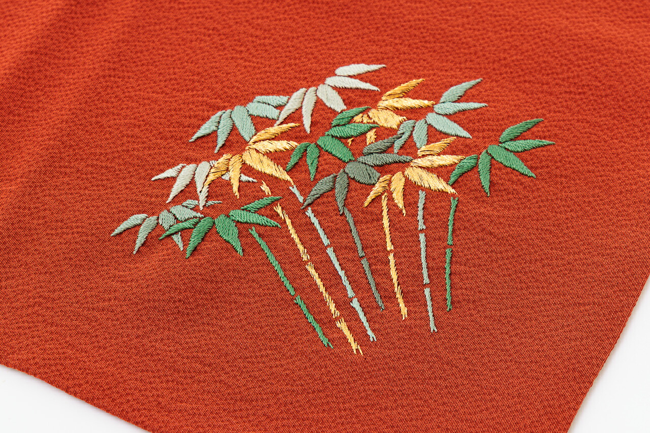 刺繍 茶道具 帛紗 袱紗 ふくさ 塩瀬 無地 色帛紗正絹 絹100% シルク