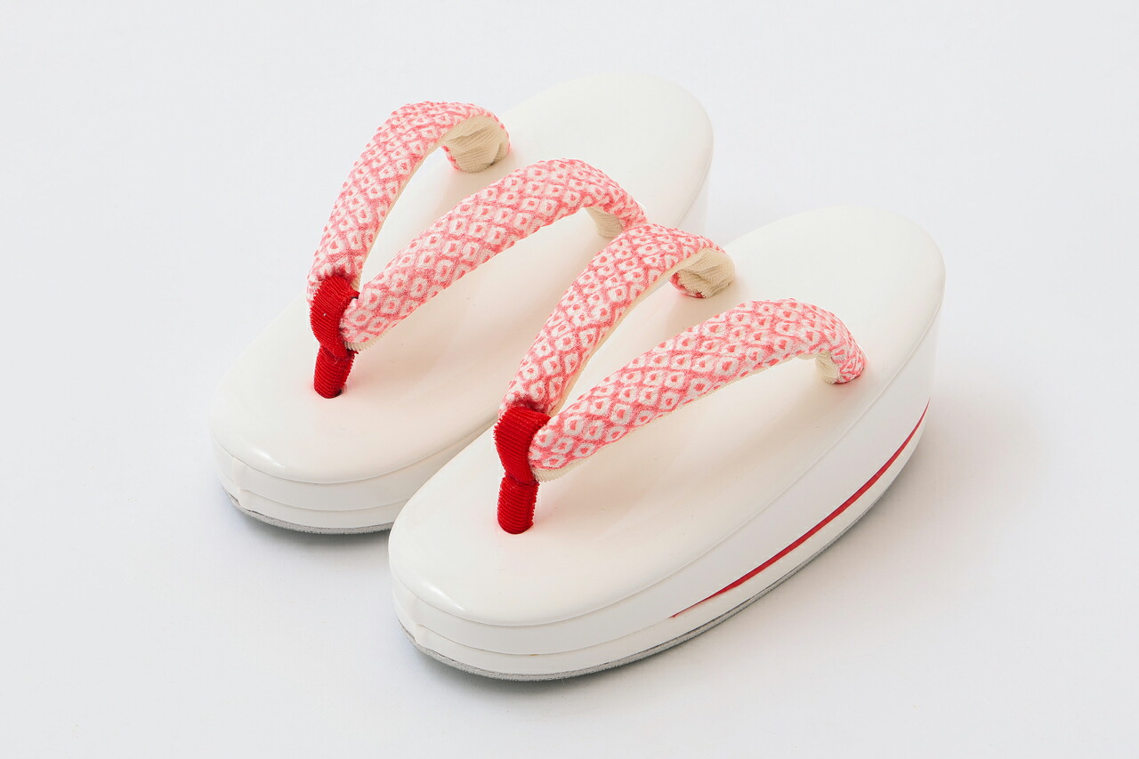 高級 草履 七五三 3歳 衿秀 刺繍 鼻緒 本革 白 草履 日本製 新品