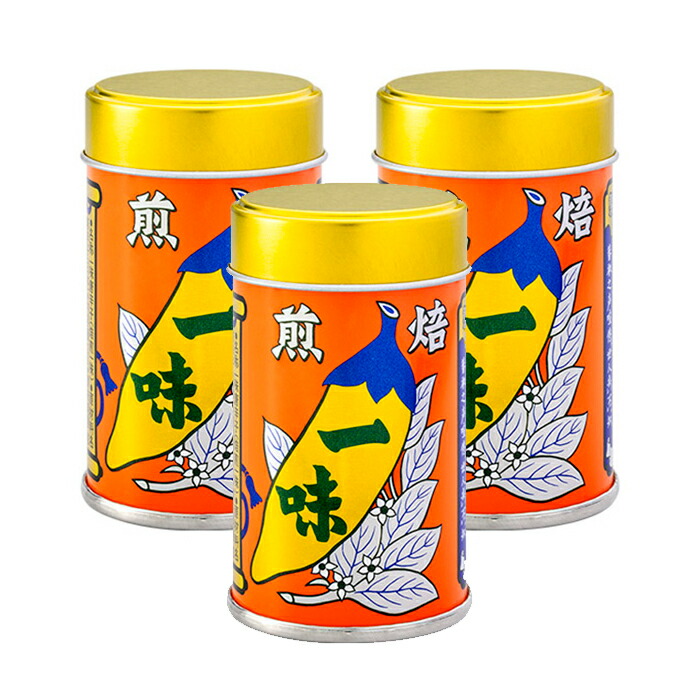 市場 八幡屋礒五郎焙煎一味唐辛子缶12g×3缶 信州長野