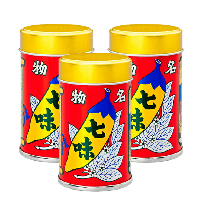 八幡屋礒五郎七味唐辛子缶14g×3缶 信州長野のお土産